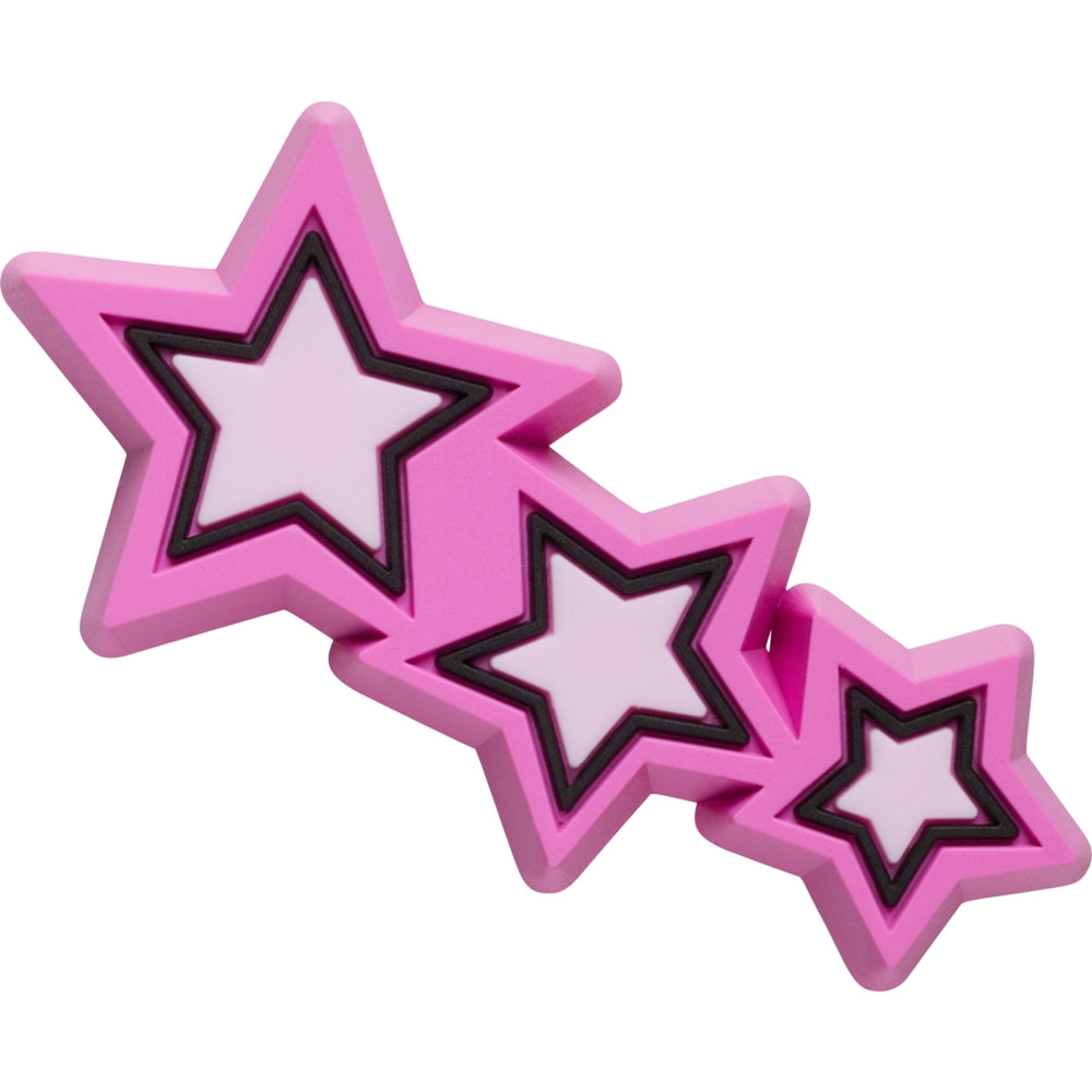 Jibbitz Unisex Triple Pink Star Símbolos