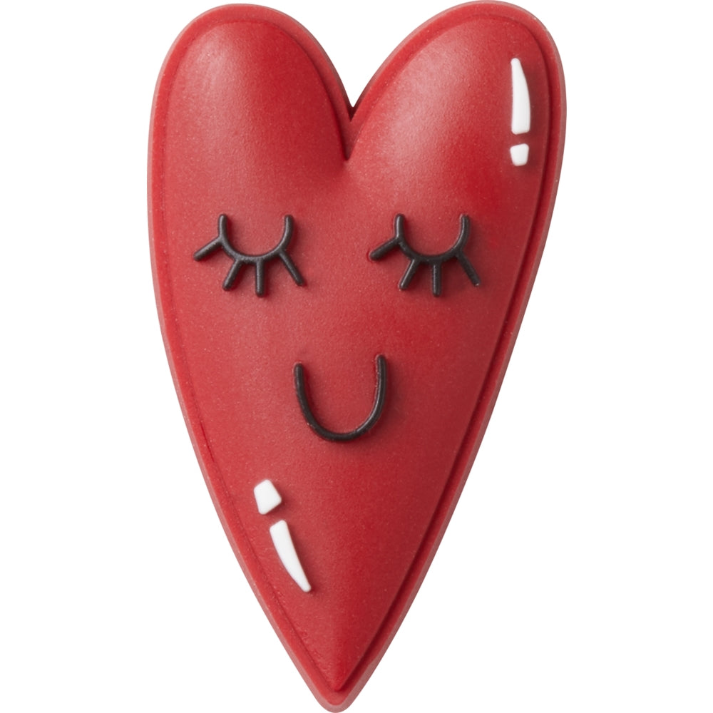 Jibbitz Unisex Red Heart Face Símbolos