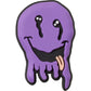 Jibbitz Unisex Purple Drip Smiley Face Símbolos