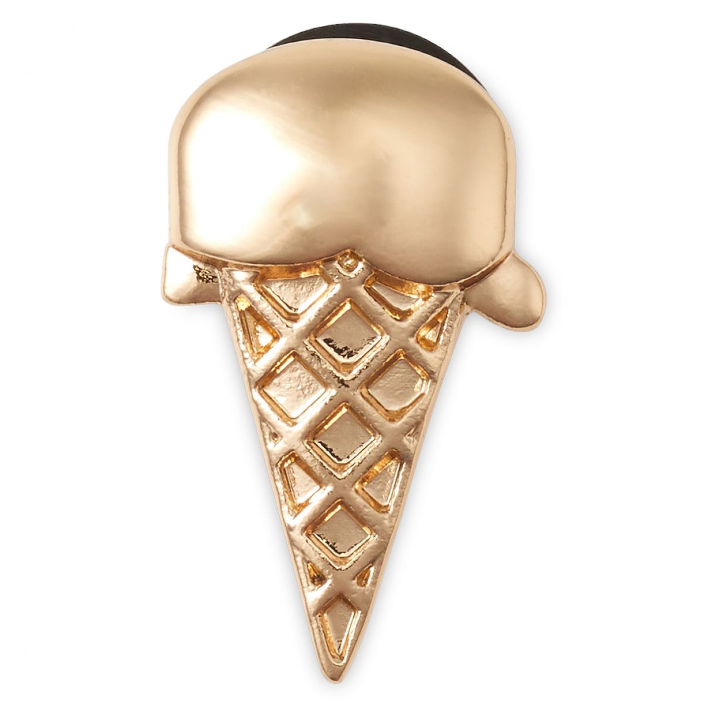 Jibbitz Unisex Gold Ice Cream Cone Joyería