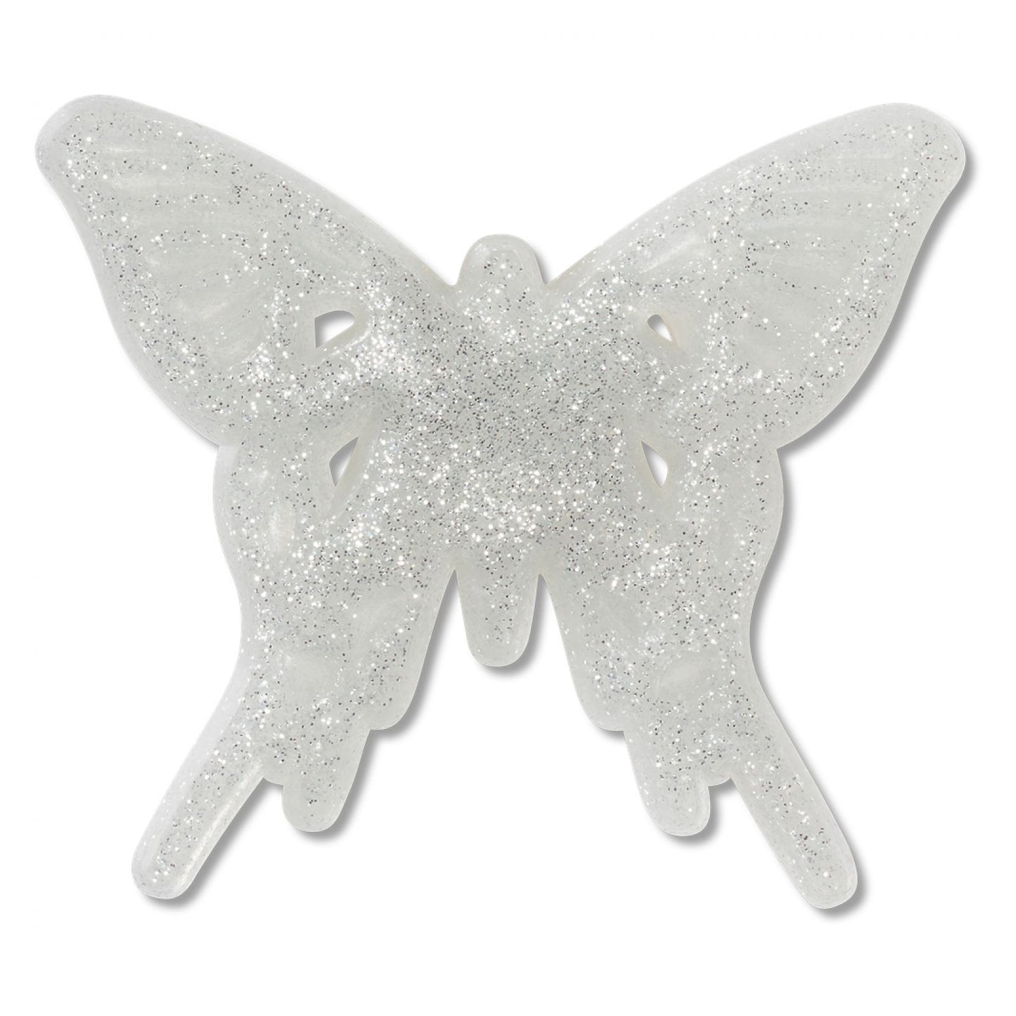 Jibbitz Unisex Thin Glitter Butterfly Símbolos
