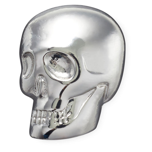 Jibbitz Unisex Silver Skull Joyería