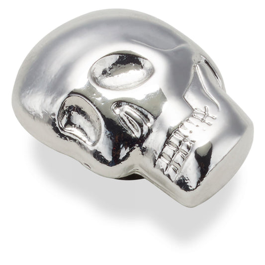 Jibbitz Unisex Silver Skull Joyería