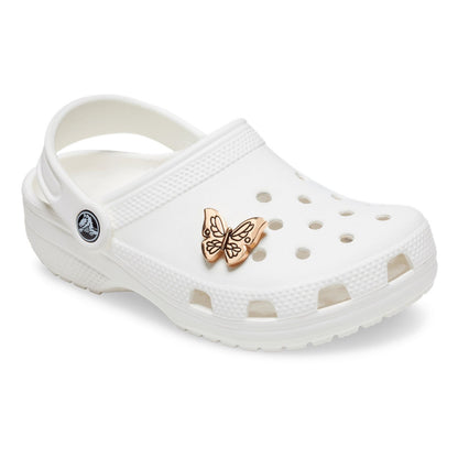 Jibbitz Unisex Gold Outline Butterfly Joyería