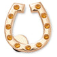 Jibbitz Unisex Gold Studded Horseshoe Joyería