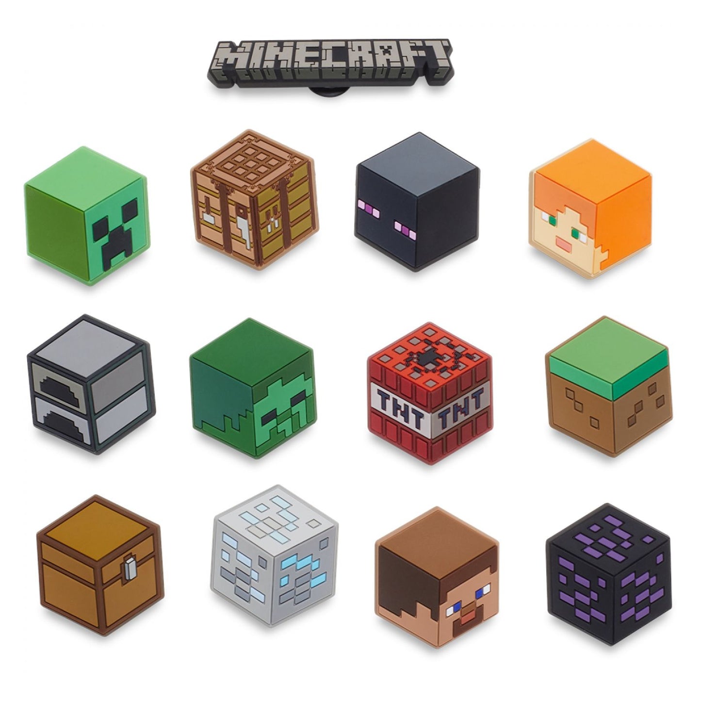 Jibbitz Unisex Minecraft13pk Personajes