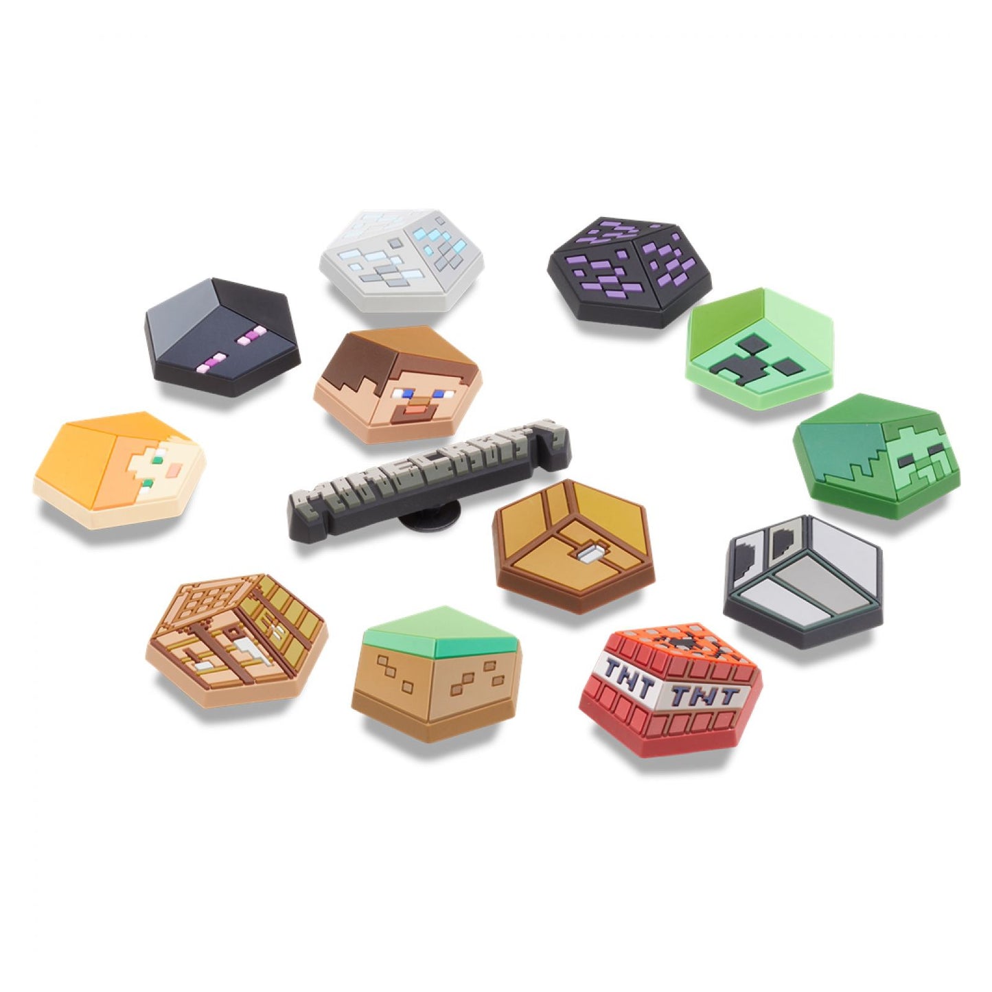 Jibbitz Unisex Minecraft13pk Personajes